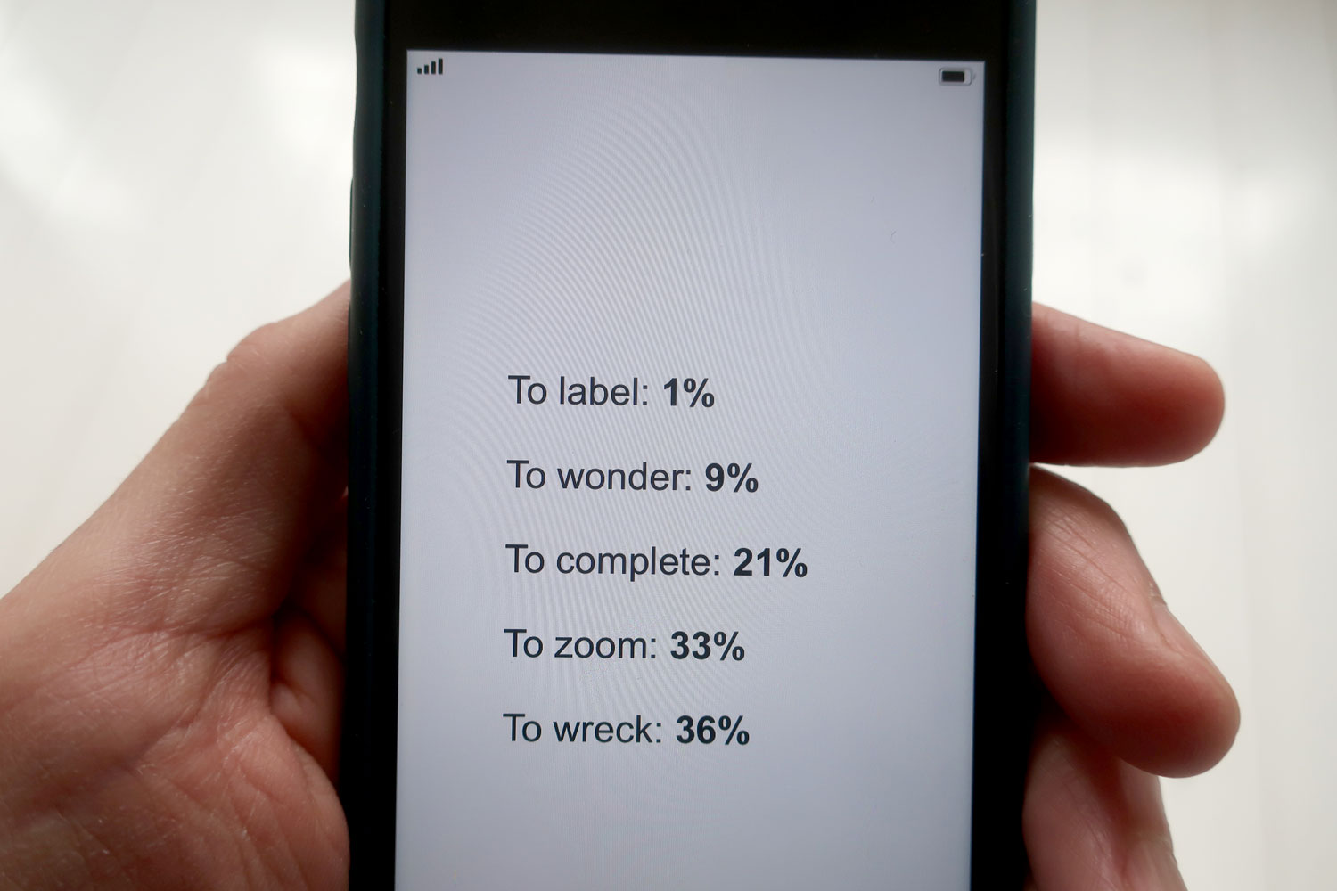 Claude Closky, ‘One Hundred Percent Action,’ 2024, interactive website (https://www.sittes.net/onehundredpercentaction/).